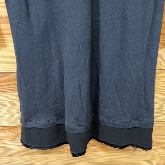 LOGO Lori Goldstein Shirt XXSP Petite Black Swing Satin Chiffon Trim Jewels - Picture 10 of 15